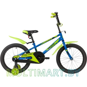 Детский велосипед Novatrack Extreme 183EXTREME.BL9 (синий/салатовый, 2019)